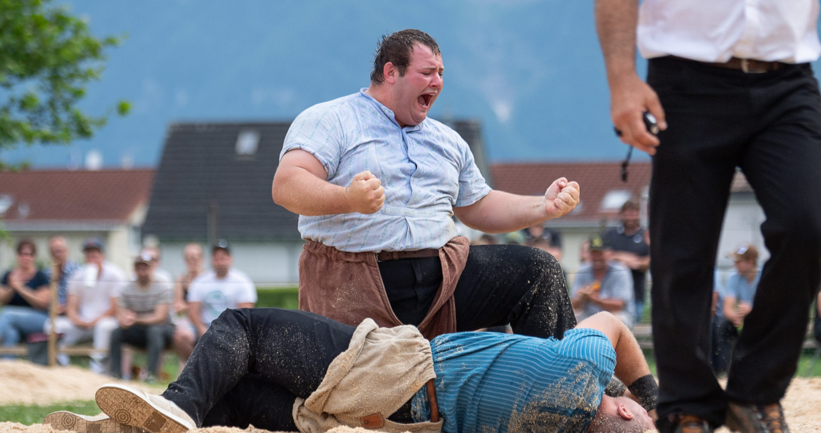 Näfels, 27.6.21, Schwingen - Glarner Kantonal.
Schneider Domenic (Friltschen)